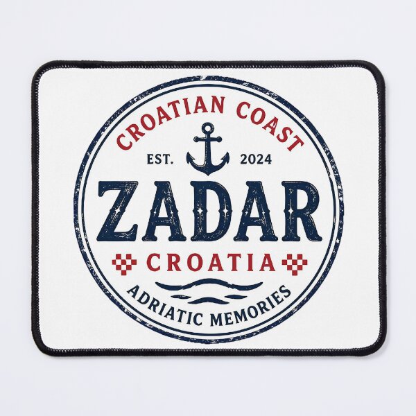 Item preview, Zadar Croatia Adriatic Memories Vintage Travel Badge Funny Gifts designed and sold by BadhbhLoot.