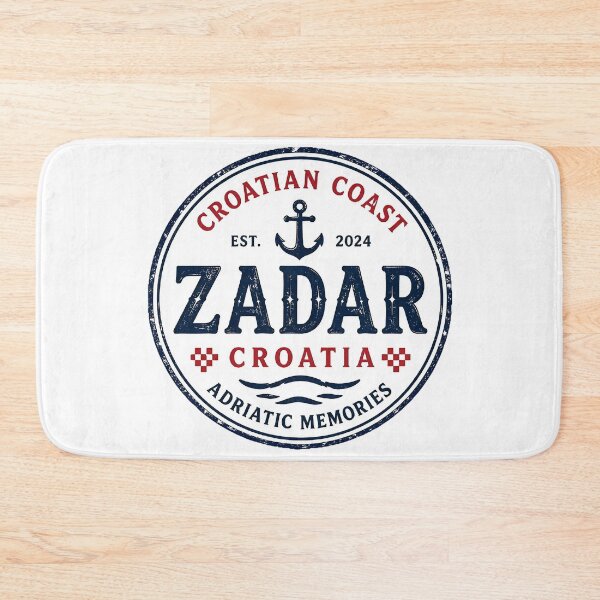 Item preview, Zadar Croatia Adriatic Memories Vintage Travel Badge Funny Gifts designed and sold by BadhbhArt.