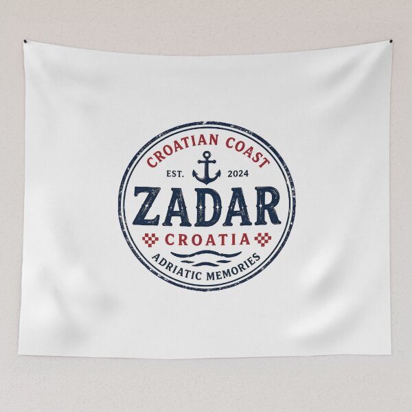 Item preview, Zadar Croatia Adriatic Memories Vintage Travel Badge Funny Gifts designed and sold by BadhbhLoot.