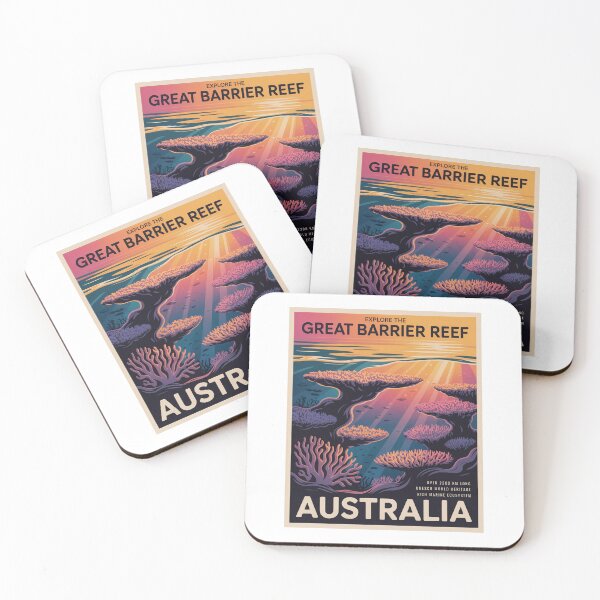 Item preview, Copy of Great Barrier Reef Australia Poster, Coral Reef Ocean Travel Art Print designed and sold by pod24.