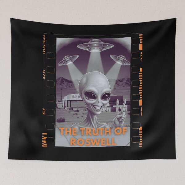 Item preview, The Truth of Roswell - Area 51 Alien Vintage designed and sold by HoshisWorld2018.