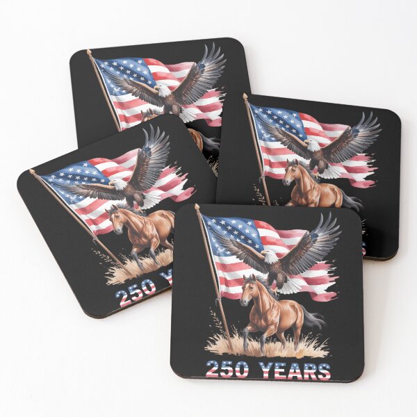 Item preview, USA 250th Anniversary Bald Eagle & Clydesdale Horse  designed and sold by TyraYoung.