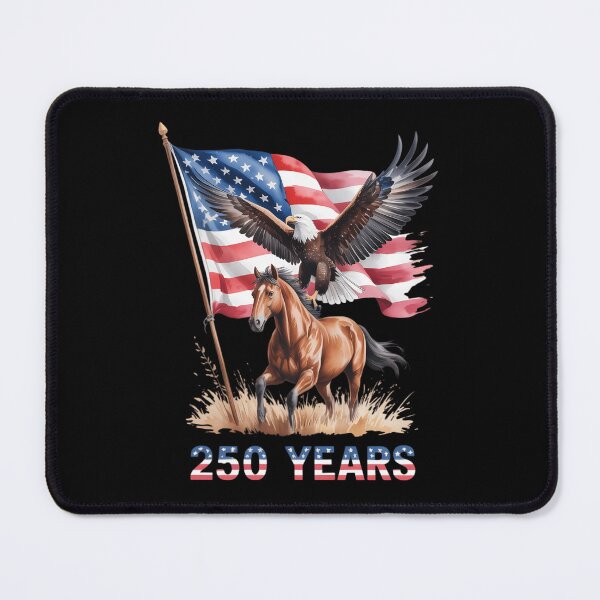 Item preview, USA 250th Anniversary Bald Eagle & Clydesdale Horse designed and sold by TyraYoung.