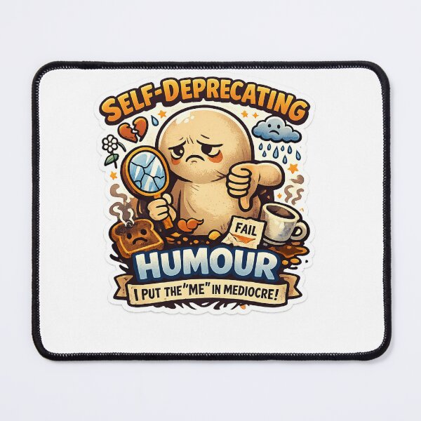 Item preview, Self-Deprecating Humour Funny Design – I Put the “Me” in Mediocre Sarcastic Artwork designed and sold by GarnerSupplyCo.