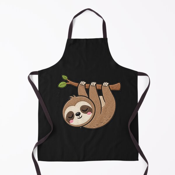 Item preview, Sleepy Sloth Embroidery Patch | Cute Kawaii Sloth Design designed and sold by ColorSplash123.