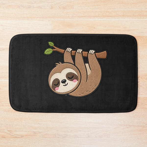 Item preview, Sleepy Sloth Embroidery Patch | Cute Kawaii Sloth Design designed and sold by ColorSplash123.