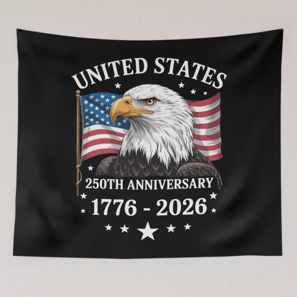 Item preview, USA 250th Anniversary Eagle American Flag 1776-2026 designed and sold by TyraYoung.