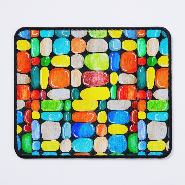 Item preview, Pebble abstract colourful design designed and sold by Stitched Stories.