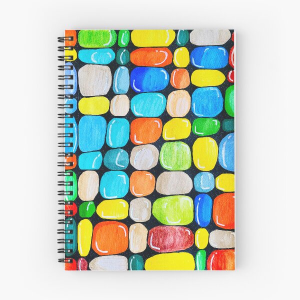 Item preview, Pebble abstract colourful design designed and sold by Stitched Stories.