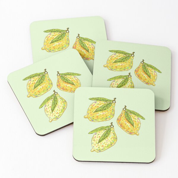 Item preview, Juicy sour lemon with vibrant abstract textures designed and sold by SO-studio-art.