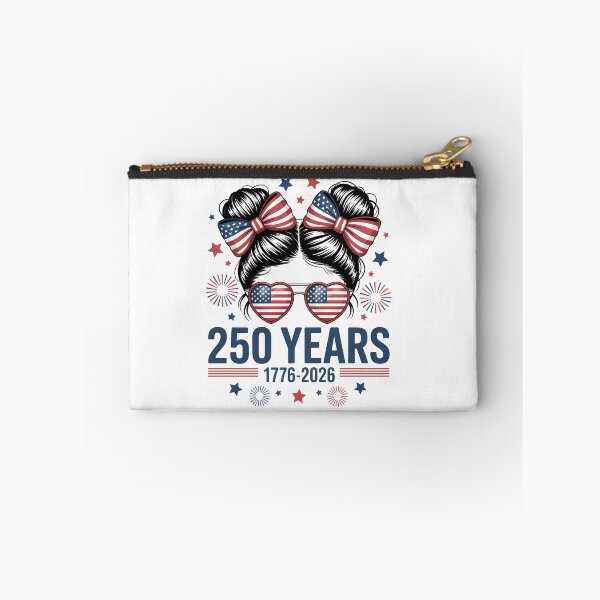 Item preview, USA 250th Anniversary Messy Bun Women Celebrate 1776 2026  designed and sold by TyraYoung.
