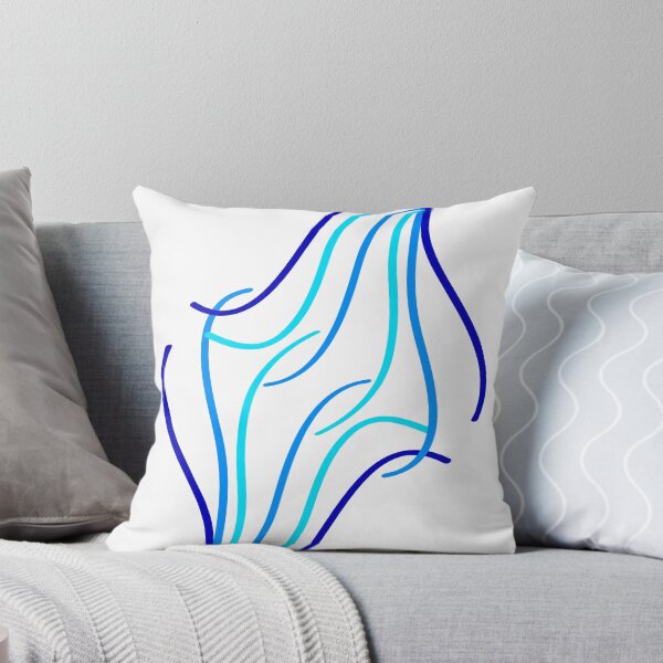 Item preview, fan blue lines designed and sold by CREATINERY.