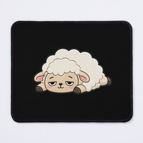 Item preview, Lazy Sheep Embroidery Patch | Cute Kawaii Sheep Design designed and sold by ColorSplash123.