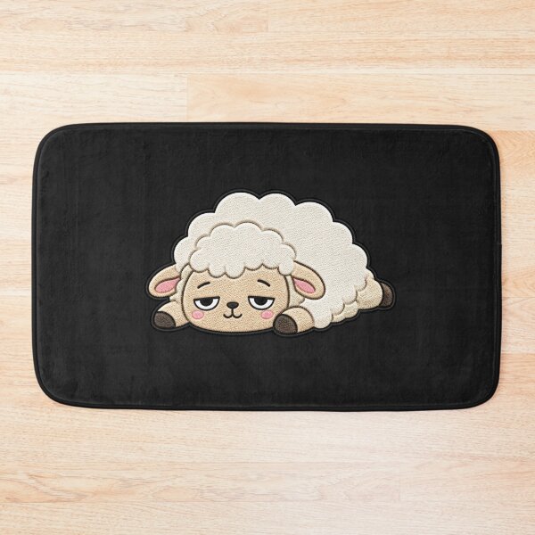 Item preview, Lazy Sheep Embroidery Patch | Cute Kawaii Sheep Design designed and sold by ColorSplash123.