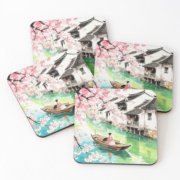 Item preview, Spring River Boat Serenity designed and sold by BrightStartShop.