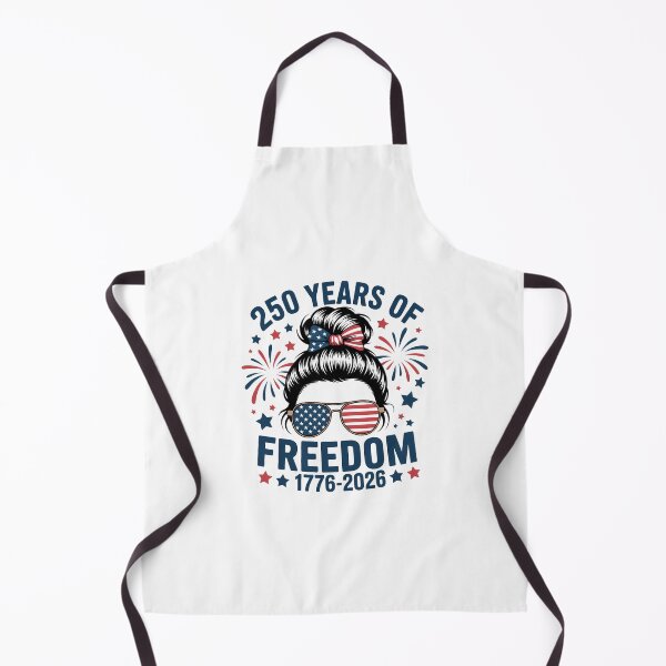 Item preview, USA 250th Anniversary Messy Bun Women Celebrate 1776 2026 designed and sold by TyraYoung.