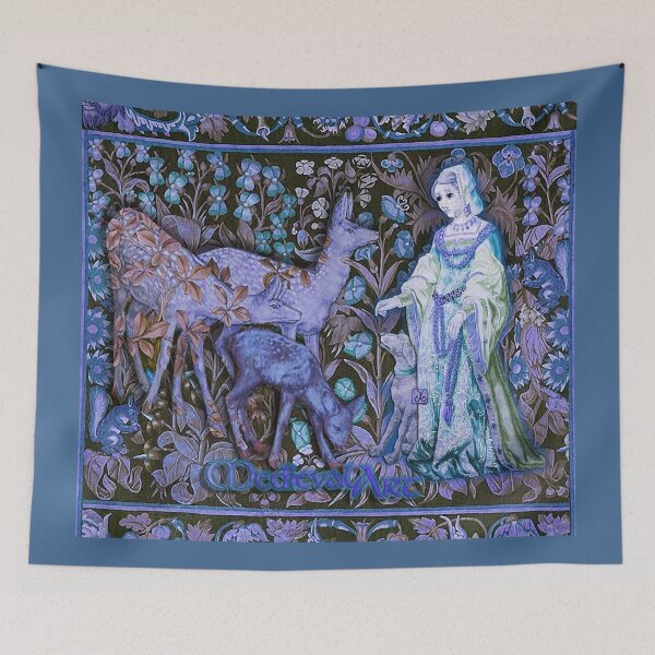 Item preview, Medieval Art - Lady, Dog and the Royal Fawns (by ACCI) designed and sold by VanyssaGraphics.