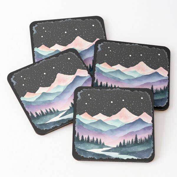 Item preview, Noche estrellada de Pastel Peaks designed and sold by Allinoneboy.