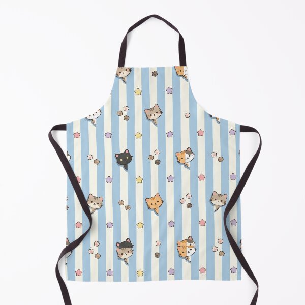 Item preview, Playful Kawaii Cats Peeking Through Pastel Stripes designed and sold by aashcreat.
