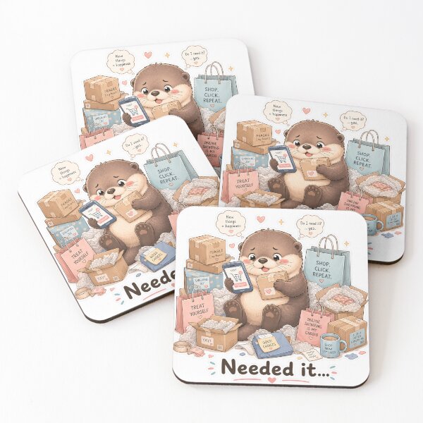 Item preview, Otter Online Shopping Addiction Cute Mood designed and sold by Sadia  Jannat.