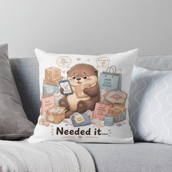 Item preview, Otter Online Shopping Addiction Cute Mood designed and sold by Sadia  Jannat.