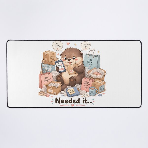 Item preview, Otter Online Shopping Addiction Cute Mood designed and sold by Sadia Jannat.