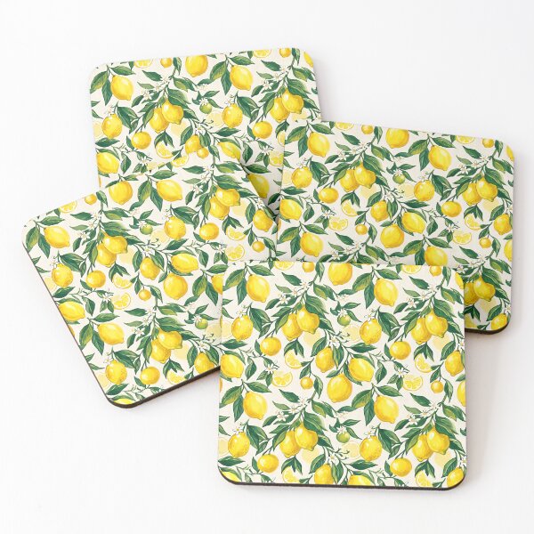 Item preview, Food and Drink Lemon Fruit and Fresh Citrus Pattern designed and sold by SplashTastic.