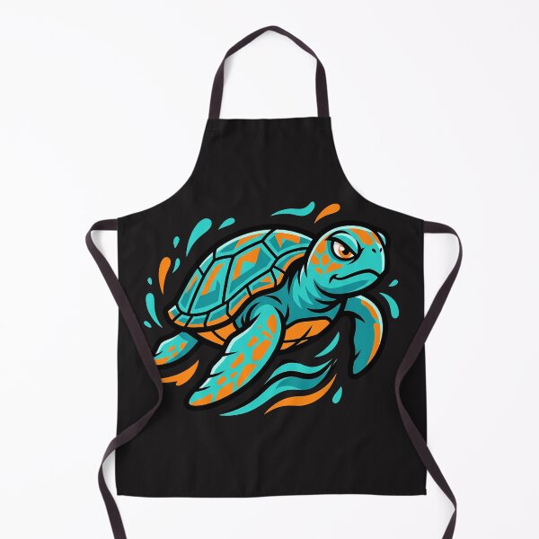 Item preview, Teal and Orange Sea Turtle designed and sold by AwesomeBeyondLimits.