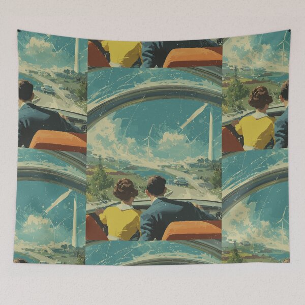 Item preview, The Highway of Tomorrow - 50s Retrofuturism designed and sold by bapupa.