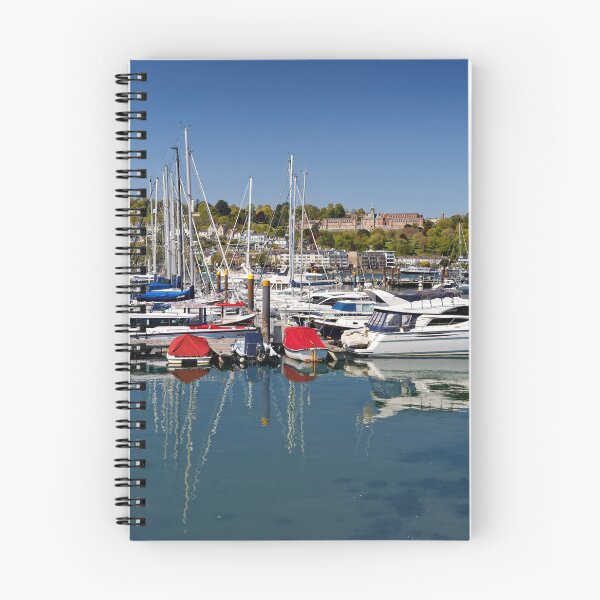 Item preview, Britannia Royal Naval College Dartmouth from The Marina in Kingswear Devon UK designed and sold by John Gilham - Landscape Photography.
