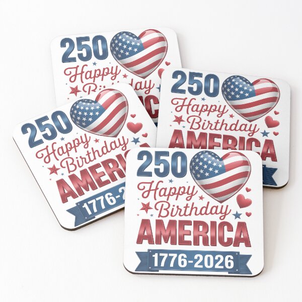 Item preview, USA Hearts 1776 2026 July 4th 250th Birthday USA 250 Years  designed and sold by TyraYoung.