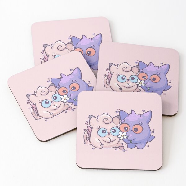 Item preview, Pink & Purple Poke Monster Couple (Pink Edition) designed and sold by SketchesWSara.