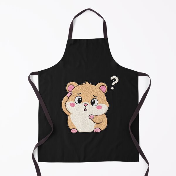 Item preview, Confused Hamster Embroidery Patch | Cute Kawaii Hamster Design designed and sold by ColorSplash123.