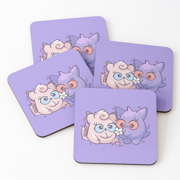 Item preview, Pink & Purple Poke Monster Couple (Purple Edition) designed and sold by SketchesWSara.