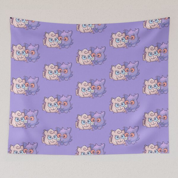 Item preview, Pink & Purple Poke Monster Couple (Purple Edition) designed and sold by SketchesWSara.