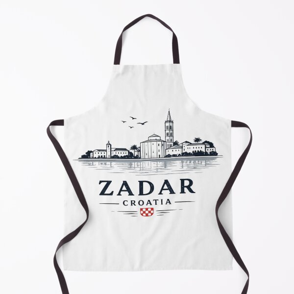 Item preview, Zadar Croatia Skyline Minimalist Vintage Travel Design Funny Gifts designed and sold by BadhbhLoot.