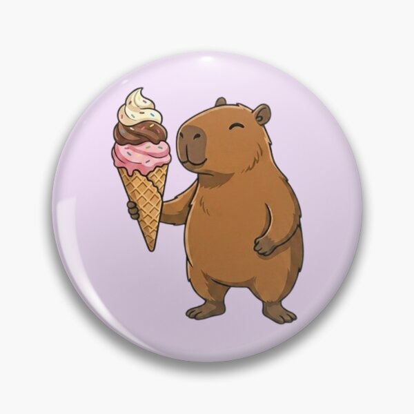 Item preview, Summer Capybara Ice Cream designed and sold by Ivy-Triggs.