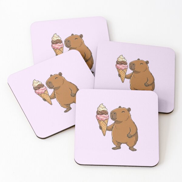 Item preview, Summer Capybara Ice Cream designed and sold by Ivy-Triggs.