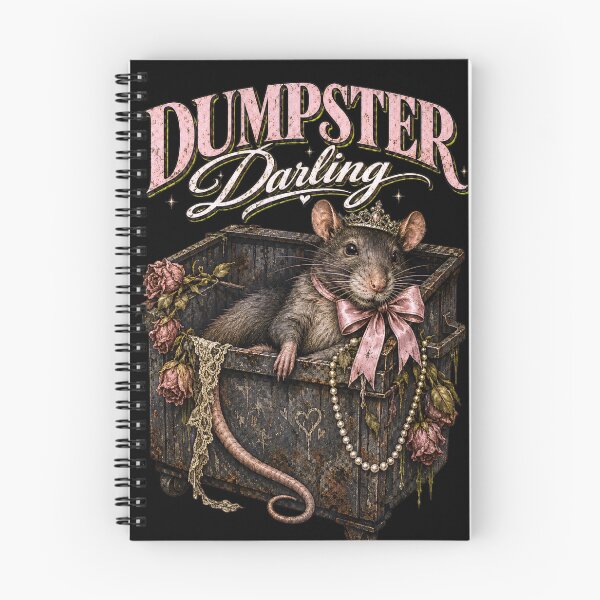 Item preview, Dumpster Darling Hantavirus Rat Girl Funny Pandemic Meme designed and sold by ArcanePrintsxo.
