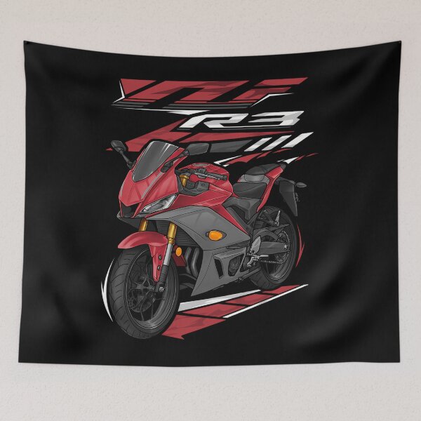 Item preview,  Yamaha Yzf-R3 2019 (Satin Candy Red) For Motorcycle Riders designed and sold by fantasty-shop.