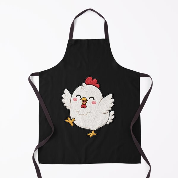 Artikelvorschau, Aufnäher mit tanzendem Huhn | Niedliches Kawaii-Huhn-Design entworfen und verkauft von ColorSplash123.