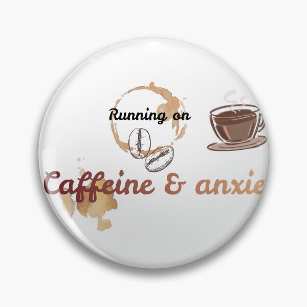 Item preview, Running on caffeine and anxiety | boho coffee quote designed and sold by GemniShop.