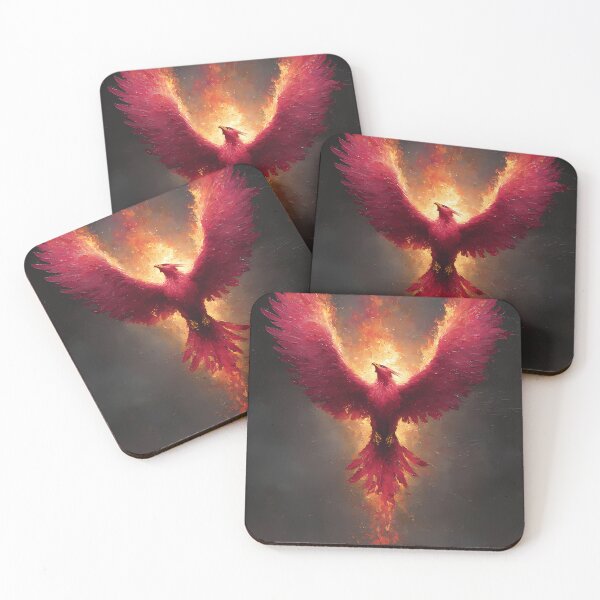 Item preview, Vermillion Bird Rising from Sacred Flames designed and sold by WoofPalette.