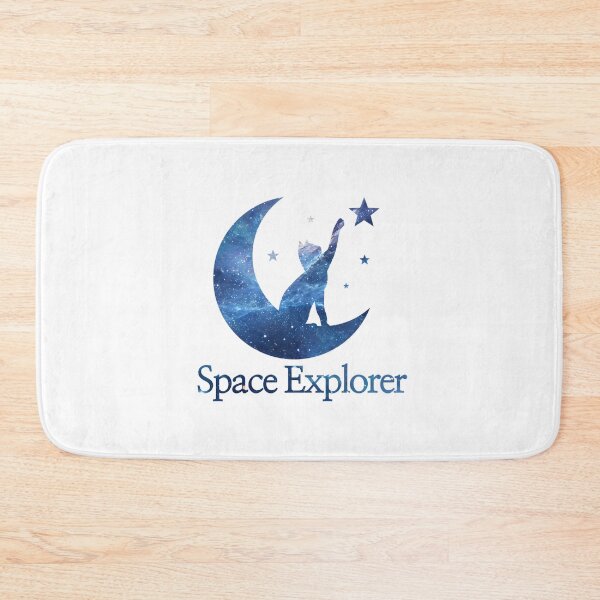 Item preview, Space Explorer - Cosmic Galaxy Cat on Moon designed and sold by ANoelleART.