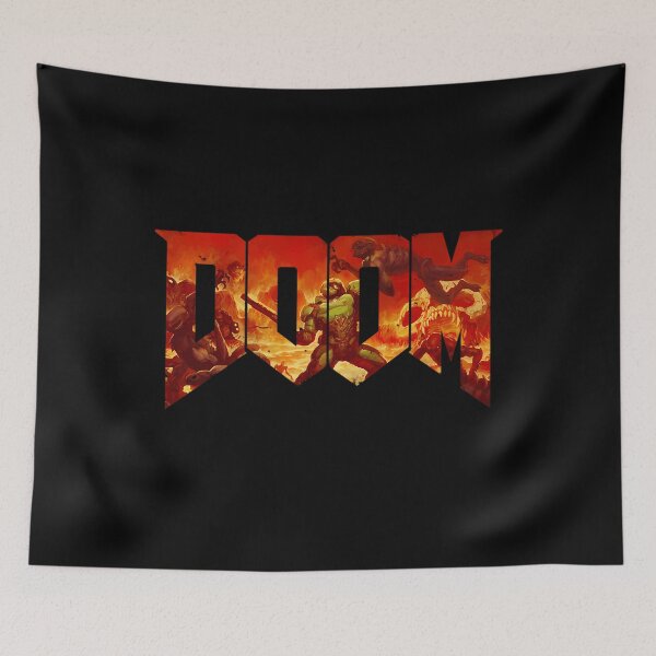 Item preview,  Doom Color Retro Logo 1993 For Men Women designed and sold by fantasty-shop.