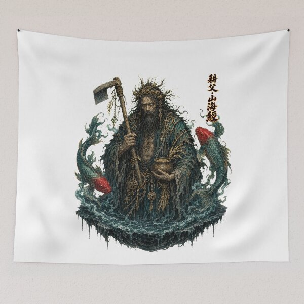 Item preview, Gengfu The Drowned Harvest God Dark Shan_Hai_Jing designed and sold by holyminix.