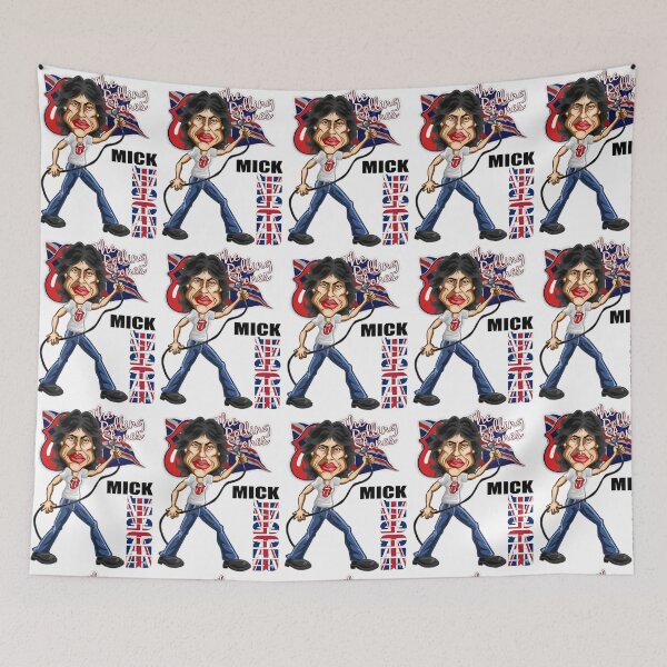 Item preview, Mick Jagger Caricature - The Rolling Stones Retro Art designed and sold by shopmamabite.