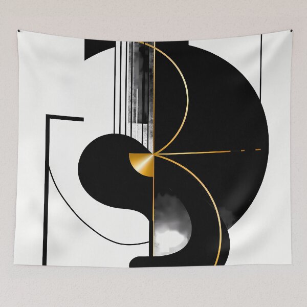 Item preview, Black and Gold Geometric Balance designed and sold by CosmicGlyph.