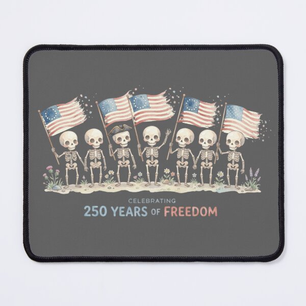 Item preview, 250 Years of Freedom Skeleton Parade American History Watercolor designed and sold by BreezifyDesignStudio.