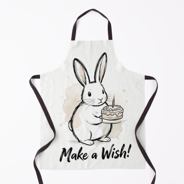 Item preview, Make a Wish Bunny - Cute Watercolor Rabbit with Birthday Cake designed and sold by myforestfog.